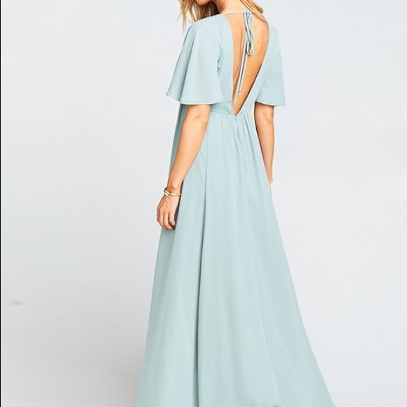 Show Me Your Mumu Faye flutter dress silver sage - Picture 3 of 6